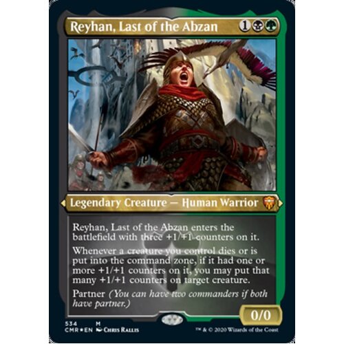 Reyhan, Last of the Abzan (Etched) FOIL - CMR