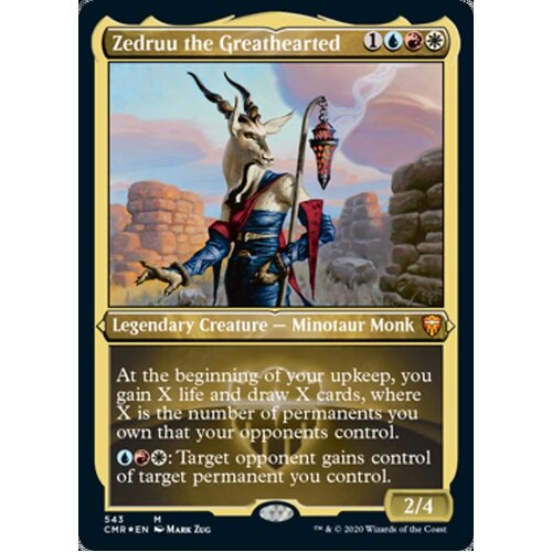 Zedruu the Greathearted (Etched) FOIL - CMR