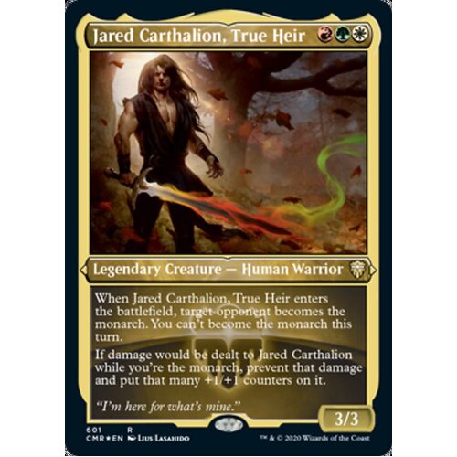 Jared Carthalion, True Heir (Etched) FOIL - CMR