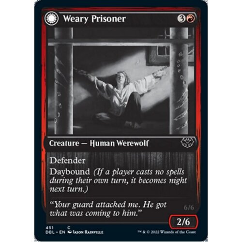 Weary Prisoner // Wrathful Jailbreaker - DBL