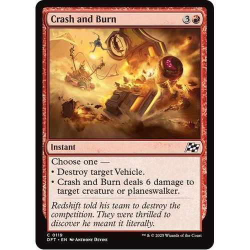 Crash and Burn - DFT