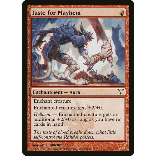 Taste for Mayhem FOIL - DIS
