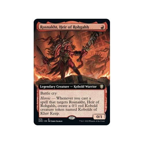 Rosnakht, Heir of Rohgahh (Extended Art) - DMC