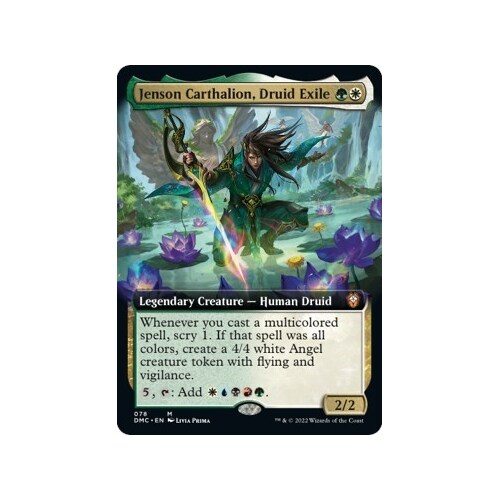 Jenson Carthalion, Druid Exile (Extended Art) FOIL - DMC