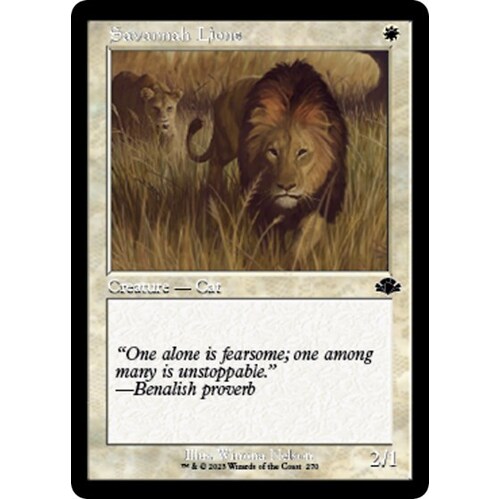 Savannah Lions (Retro Frame) - DMR