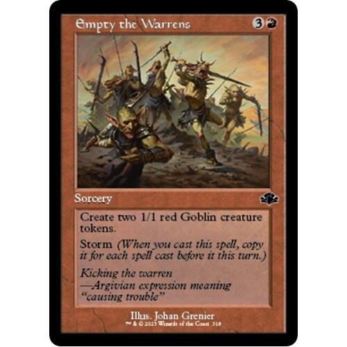 Empty the Warrens (Retro Frame) - DMR