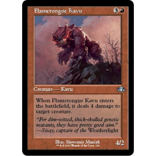 Flametongue Kavu (Retro Frame) - DMR