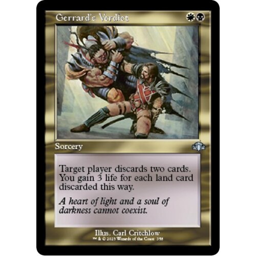 Gerrard's Verdict (Retro Frame) - DMR