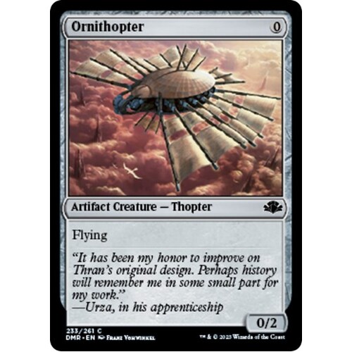Ornithopter FOIL - DMR