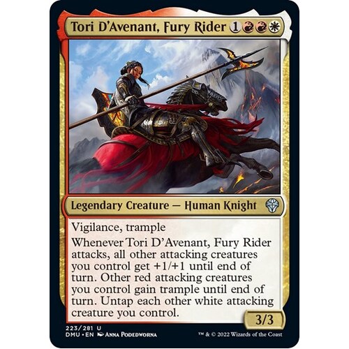 Tori D'Avenant, Fury Rider - DMU