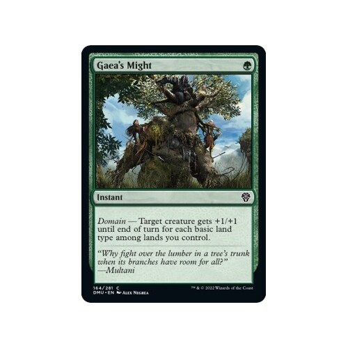 Gaea's Might FOIL - DMU
