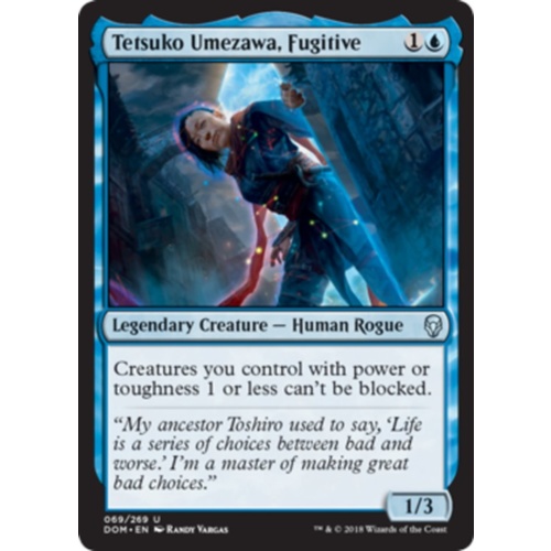 Tetsuko Umezawa, Fugitive - DOM