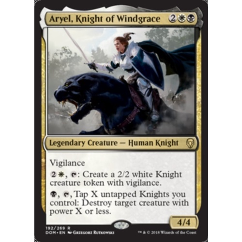 Aryel, Knight of Windgrace - DOM