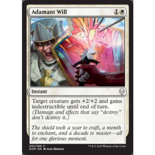 Adamant Will FOIL - DOM