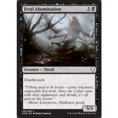 Feral Abomination FOIL - DOM
