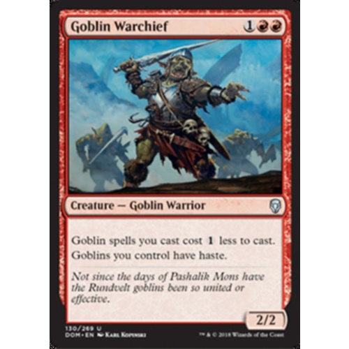 Goblin Warchief FOIL - DOM