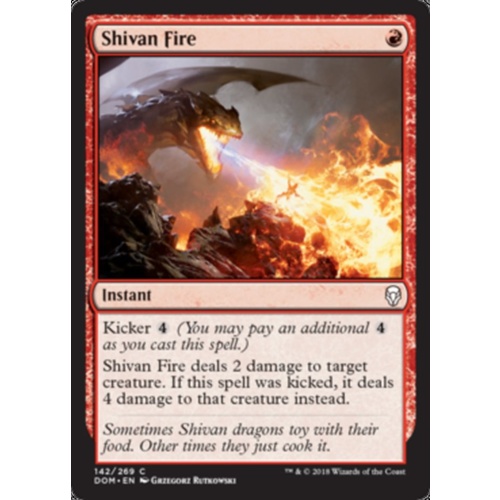 Shivan Fire FOIL - DOM
