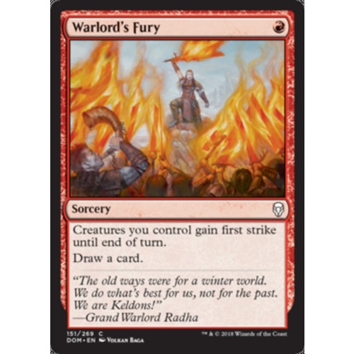 Warlord's Fury FOIL - DOM