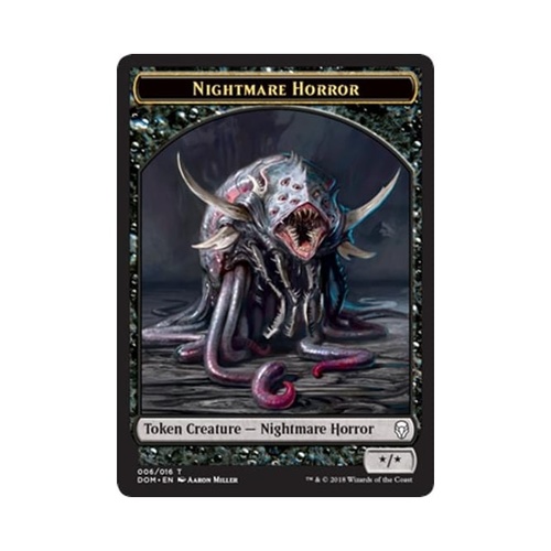 4 x Dominaria Nightmare Horror Token