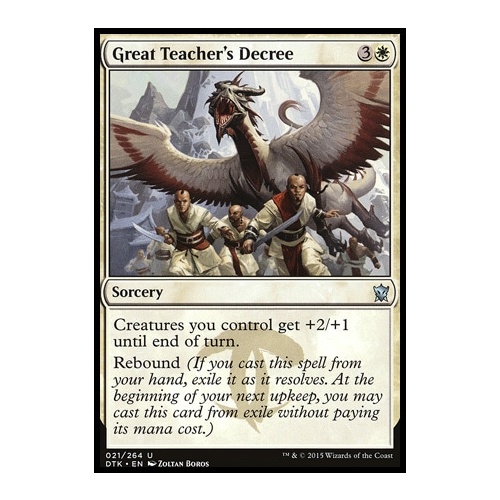 Great Teacher's Decree FOIL - DTK