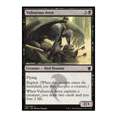 Vulturous Aven FOIL - DTK