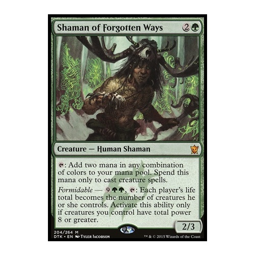 Shaman of Forgotten Ways FOIL - DTK
