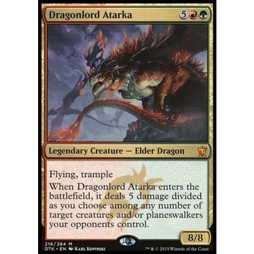Foil】《龍王アタルカ/Dragonlord Atarka》(30周年記念)[流星