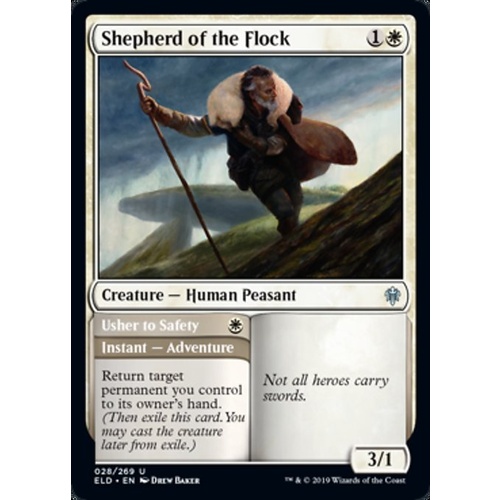 Shepherd of the Flock // Usher to Safety FOIL - ELD
