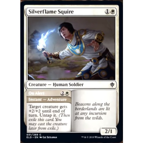 Silverflame Squire // On Alert FOIL - ELD