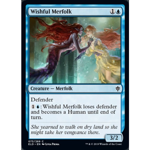 Wishful Merfolk FOIL - ELD
