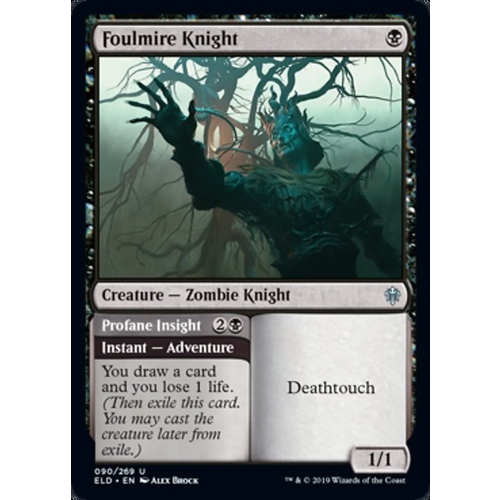 Foulmire Knight // Profane Insight FOIL - ELD