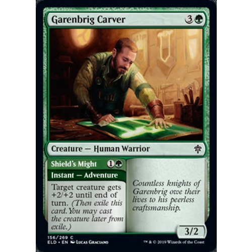 Garenbrig Carver // Shield's Might FOIL - ELD