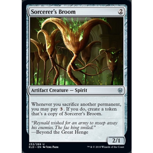 Sorcerer's Broom FOIL - ELD