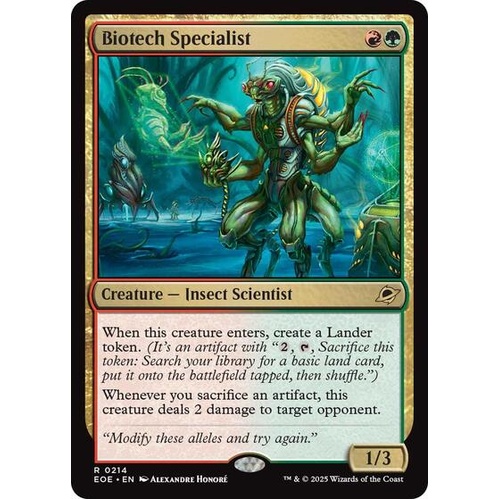 Biotech Specialist - EOE