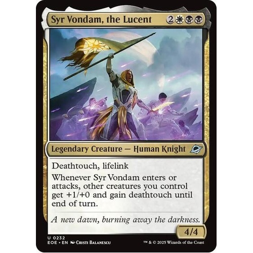 Syr Vondam, the Lucent - EOE