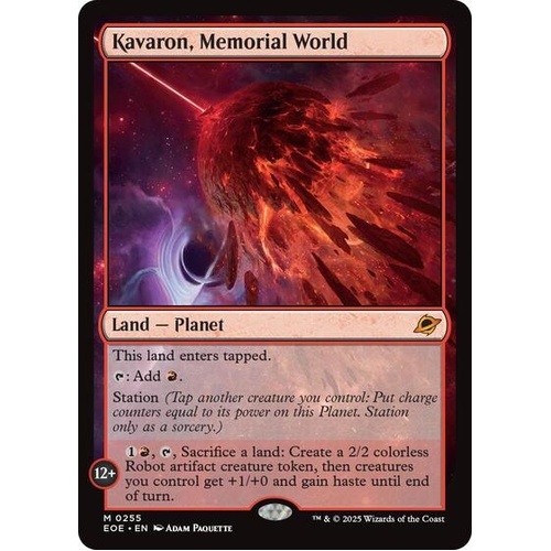 Kavaron, Memorial World - EOE