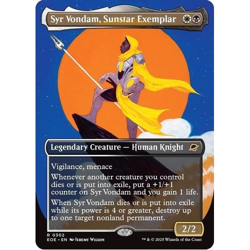 Syr Vondam, Sunstar Exemplar (Borderless) - EOE