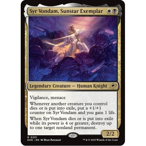 Syr Vondam, Sunstar Exemplar FOIL - EOE
