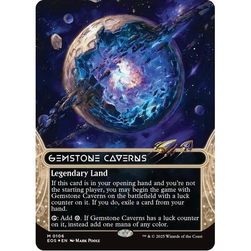 Gemstone Caverns (0106) (Borderless) (Galaxy Foil) FOIL - EOS