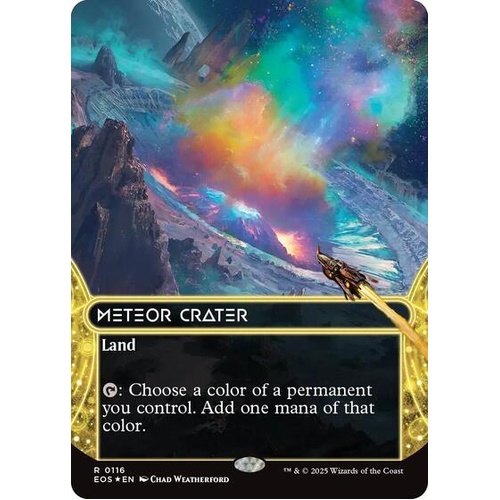 Meteor Crater (0116) (Borderless) (Galaxy Foil) FOIL - EOS