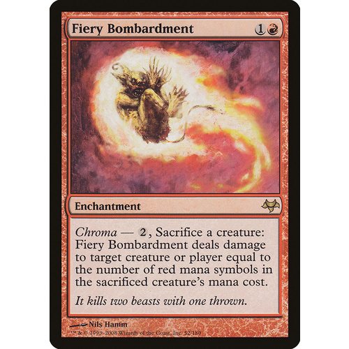 Fiery Bombardment FOIL - EVE
