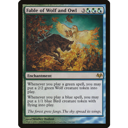 Fable of Wolf and Owl FOIL - EVE