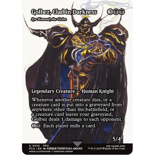 Golbez, Clad in Darkness - Syr Konrad, the Grim (Showcase) - FCA
