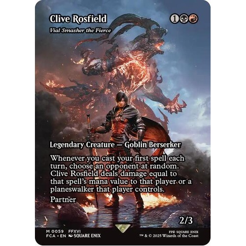 Clive Rosfield - Vial Smasher the Fierce (Showcase) FOIL - FCA