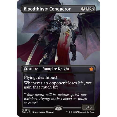 Bloodthirsty Conqueror (Borderless) - FDN | Decked Out Gaming