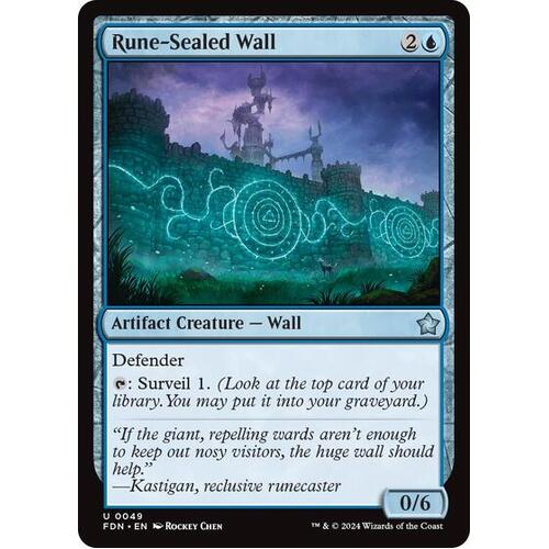 Rune-Sealed Wall FOIL - FDN