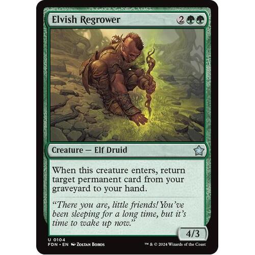 Elvish Regrower FOIL - FDN