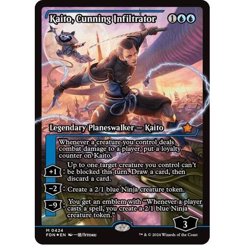 Kaito, Cunning Infiltrator (Showcase) FOIL - FDN