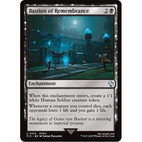 Bastion of Remembrance - FIC