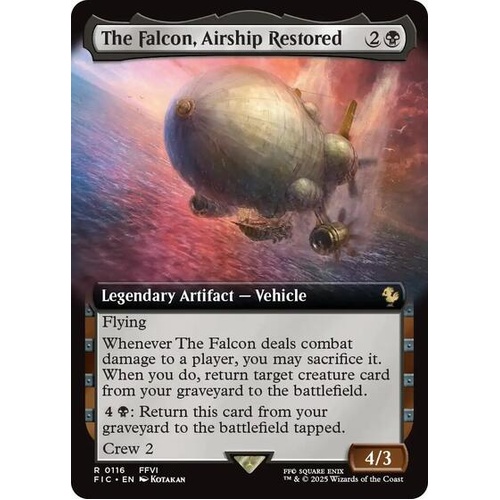 The Falcon, Airship Restored (Extended Art) FOIL - FIC